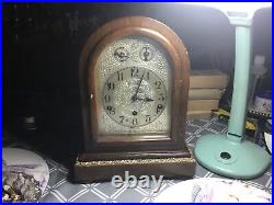 German Arched Top Bracket Table Clock 1900s