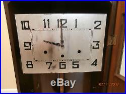 German Art Deco Kienzle Westminster Chime Wall Clock