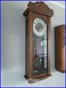German FHS Hermle Westminster chime wall clock (0343)