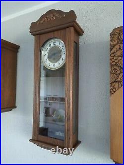 German FHS Hermle Westminster chime wall clock (0343)