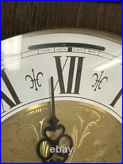 German Jauch Westminster Triple Chime Wall Clock Movement + Case PL 42 cm 9/78