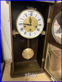German Jauch Westminster Triple Chime Wall Clock Movement + Case PL 42 cm 9/78