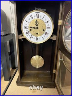 German Jauch Westminster Triple Chime Wall Clock Movement + Case PL 42 cm 9/78