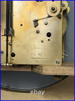 German Jauch Westminster Triple Chime Wall Clock Movement + Case PL 42 cm 9/78