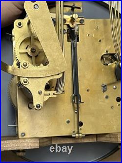 German Jauch Westminster Triple Chime Wall Clock Movement + Case PL 42 cm 9/78