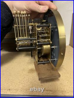 German Jauch Westminster Triple Chime Wall Clock Movement + Case PL 42 cm 9/78