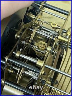 German Jauch Westminster Triple Chime Wall Clock Movement + Case PL 42 cm 9/78