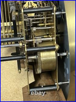 German Jauch Westminster Triple Chime Wall Clock Movement + Case PL 42 cm 9/78