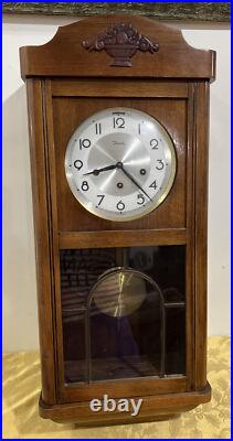 German Jauch Westminster chime wall clock NEEDS SERVICE