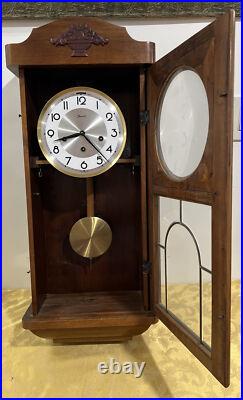 German Jauch Westminster chime wall clock NEEDS SERVICE