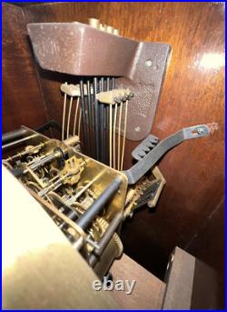 German Jauch Westminster chime wall clock NEEDS SERVICE