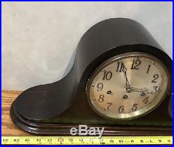 German Junghans Carol Westminster Chime Deco Mantle Table Clock