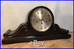 German Junghans Gibraltar Westminster Chime Tambor Mantle Clock