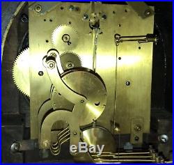 German Junghans Gibraltar Westminster Chime Tambor Mantle Clock