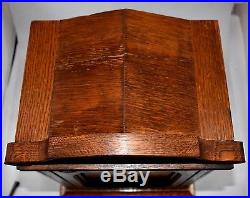 German Junghans Oak Cased Westminster Chime 8 Day Mantel Clock 1909