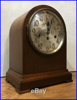 German Junghans Tombstone Beehive Westminster Chime Mantel Bracket Clock