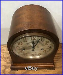 German Junghans Tombstone Beehive Westminster Chime Mantel Bracket Clock