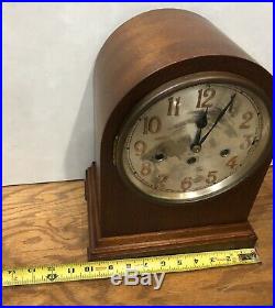 German Junghans Tombstone Beehive Westminster Chime Mantel Bracket Clock