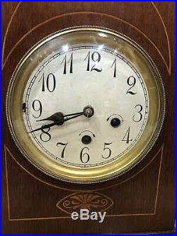 German Junghans Westminster Chime Mantel Bracket Table Shelf Clock