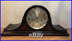 German Junghans Westminster Chime Tambour Style Mantle Table Shelf Bracket Clock