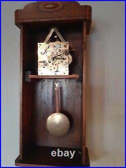 German Junghans Westminster Chime Wall Box Clock Working Video Added
