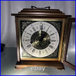 German Linden Mantel Clock Cuckoo Clock Co 1978 Key WORKING PERFECTLY