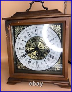 German Linden Mantel Clock Cuckoo Clock Co 1978 Key and Original Instructions