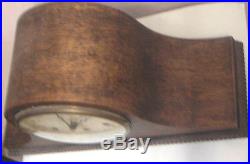 German Oak Napoleon Case Westminster Chimes Mantle Clock 9H 17W 6D