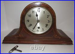 German Quarter Hour Westminster Chime Mantel Clock 8-Day, Key-wind