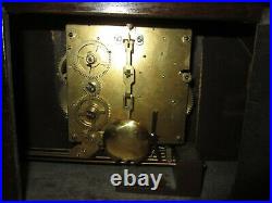 German Quarter Hour Westminster Chime Mantel Clock 8-Day, Key-wind