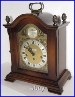 German Tempus Fugit Quarter Hour Westminster Chime Bracket Clock 8-Day, Key-wind