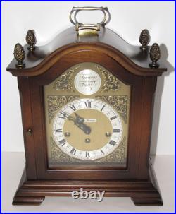 German Tempus Fugit Quarter Hour Westminster Chime Bracket Clock 8-Day, Key-wind