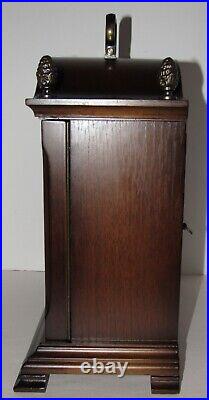 German Tempus Fugit Quarter Hour Westminster Chime Bracket Clock 8-Day, Key-wind
