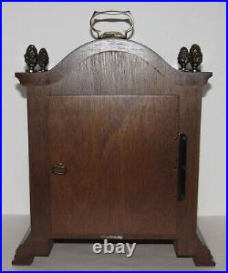 German Tempus Fugit Quarter Hour Westminster Chime Bracket Clock 8-Day, Key-wind