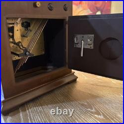 German Welby Quarter Hour Westminster Chime Bracket Clock 8-Day, Key-wind