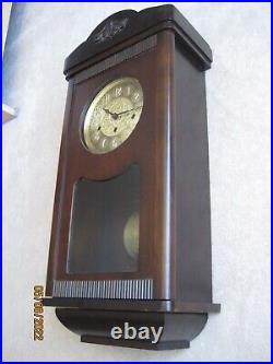 German Westminster Chime Wall Clock Limited Edition Solid Walnut Handcrafted