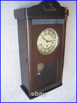 German Westminster Chime Wall Clock Limited Edition Solid Walnut Handcrafted