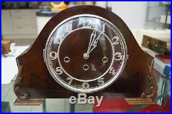 German triple chime mantel clock. Westminster/Whitt/St. Michaels SEE VIDEO