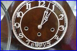 German triple chime mantel clock. Westminster/Whitt/St. Michaels SEE VIDEO