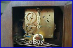 German triple chime mantel clock. Westminster/Whitt/St. Michaels SEE VIDEO