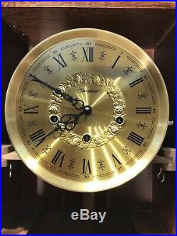 Germany TRIPLE Westminster Chime Walnut CASE &Pendulum, Keywound Wall Clock