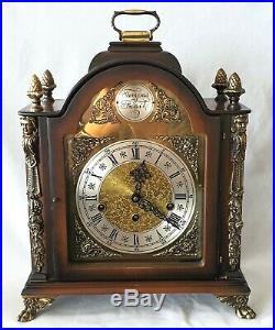 Gewes Westminster Clock Super Wide 8 Day Key Wind German Vintage 1964