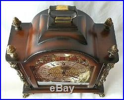 Gewes Westminster Clock Super Wide 8 Day Key Wind German Vintage 1964