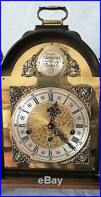 Gewes Westminster Clock Super Wide 8 Day Key Wind German Vintage 1964