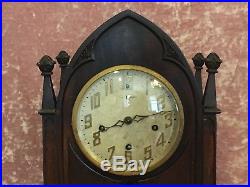Gothic New Haven Cloister Westminster Chime Cathedral Mantle Table Shelf Clock