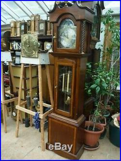 Grandfather Clock In Lovely Wood Case