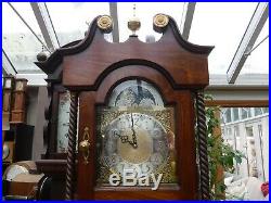 Grandfather Clock In Lovely Wood Case