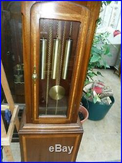 Grandfather Clock In Lovely Wood Case