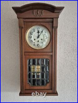 Gustav Becker Antique German Westminster chime wall clock (0702)