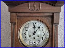 Gustav Becker Antique German Westminster chime wall clock (0702)